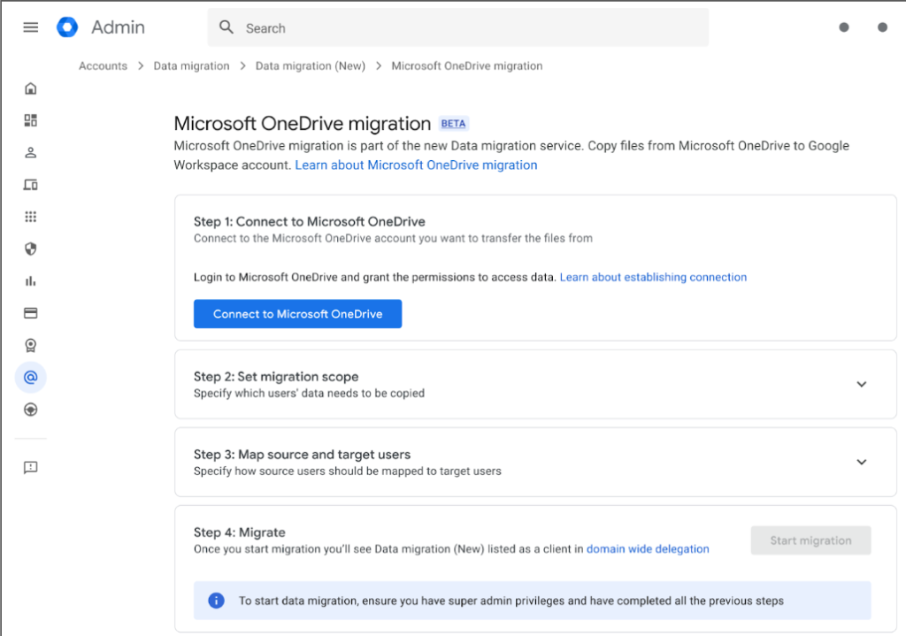 Google consentirà il trasferimenti di file da Microsoft OneDrive a Workspace