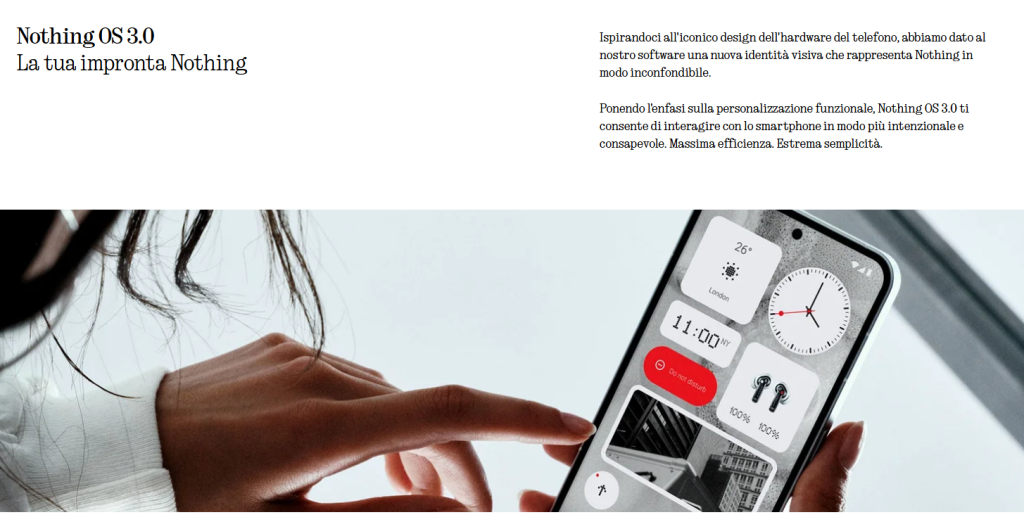 Nothing OS 3.0 è stato rilasciato per Phone (2) e Phone (2a)
